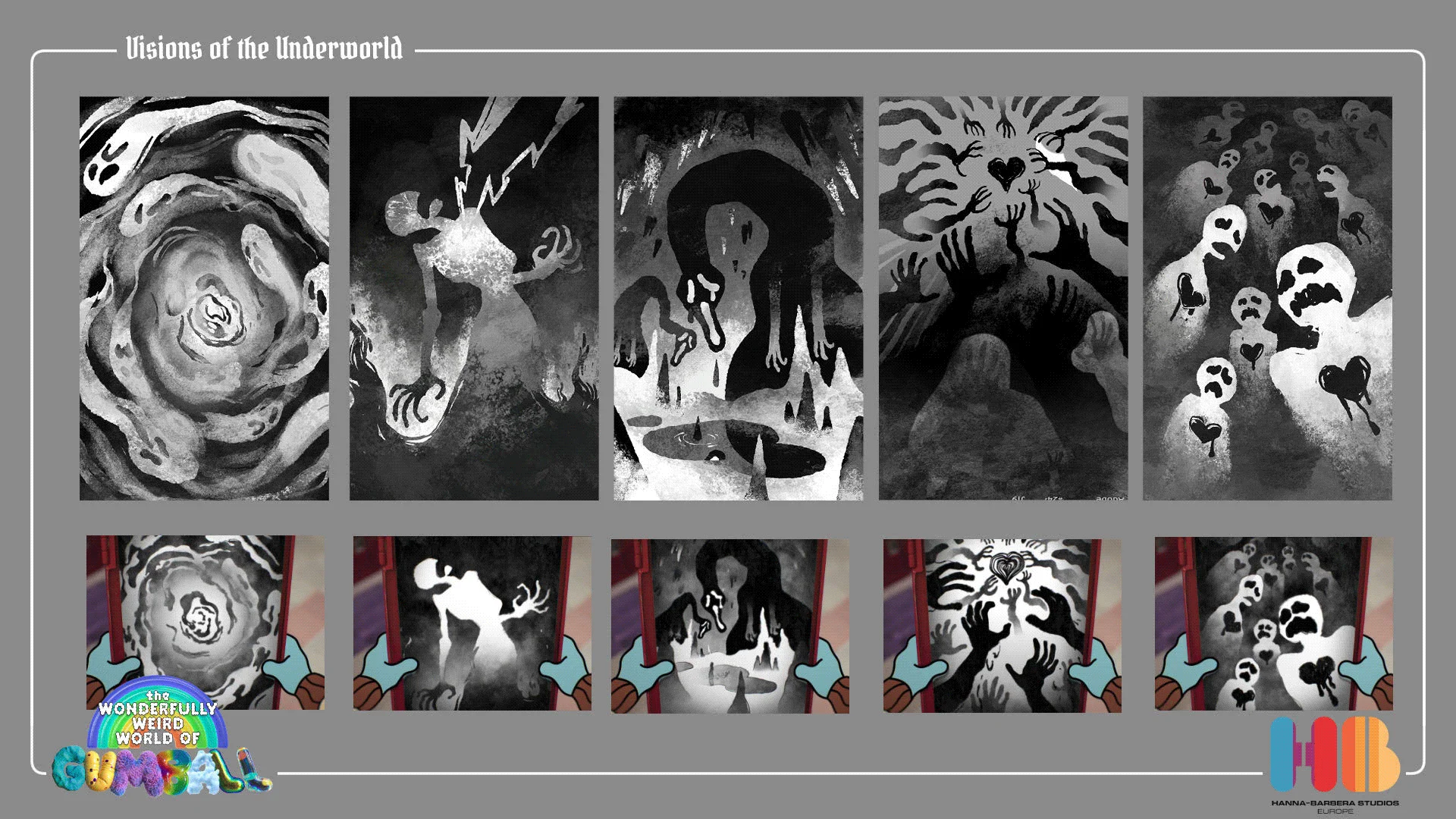 visions of the Underworld, as seen by Gumball for the episode 'The Necroprancer' from The Wonderfully Weird World of Gumball