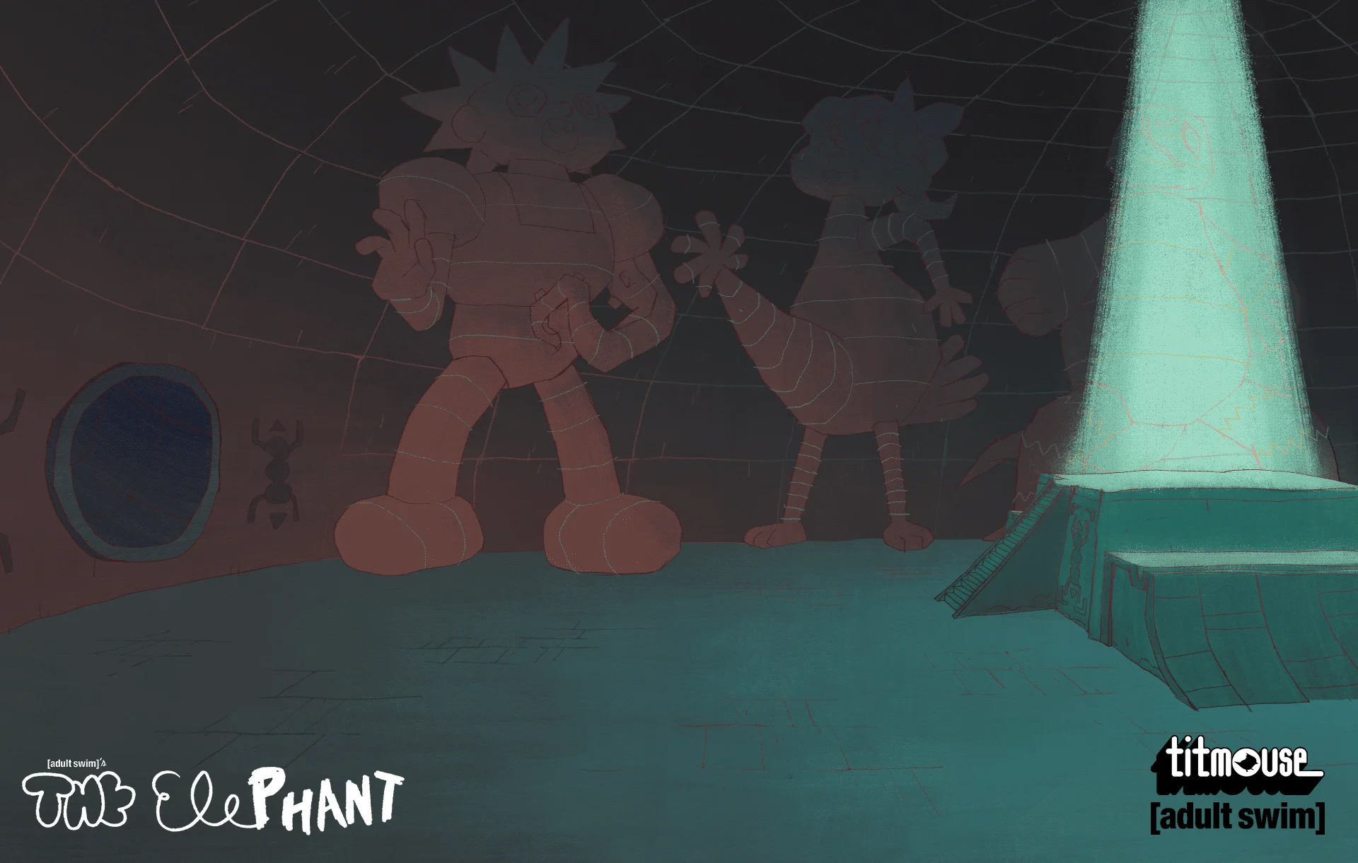 background line and paint, for Adult Swim's the Elephant, part 2.