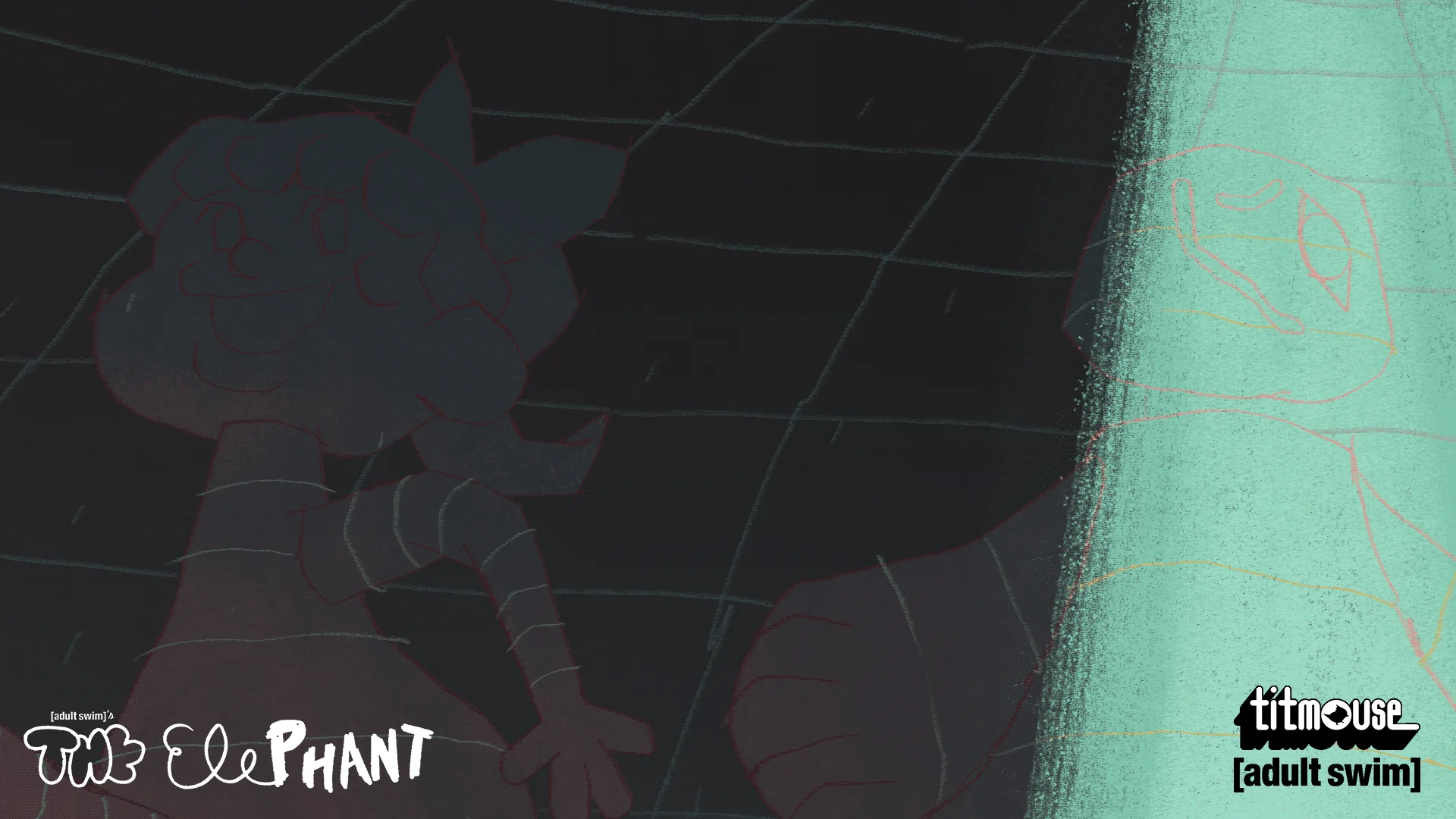 background line and paint, for Adult Swim's the Elephant, part 2.