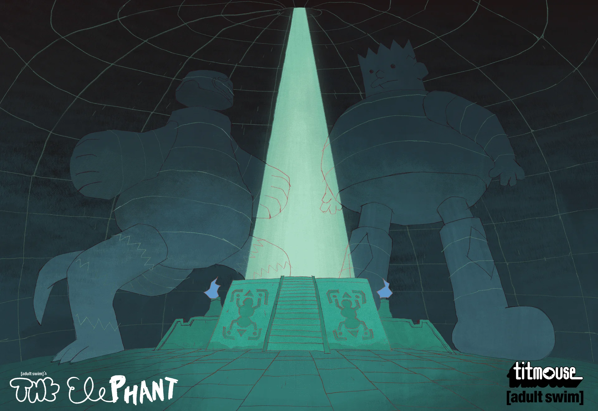 background line and paint, for Adult Swim's the Elephant, part 2.