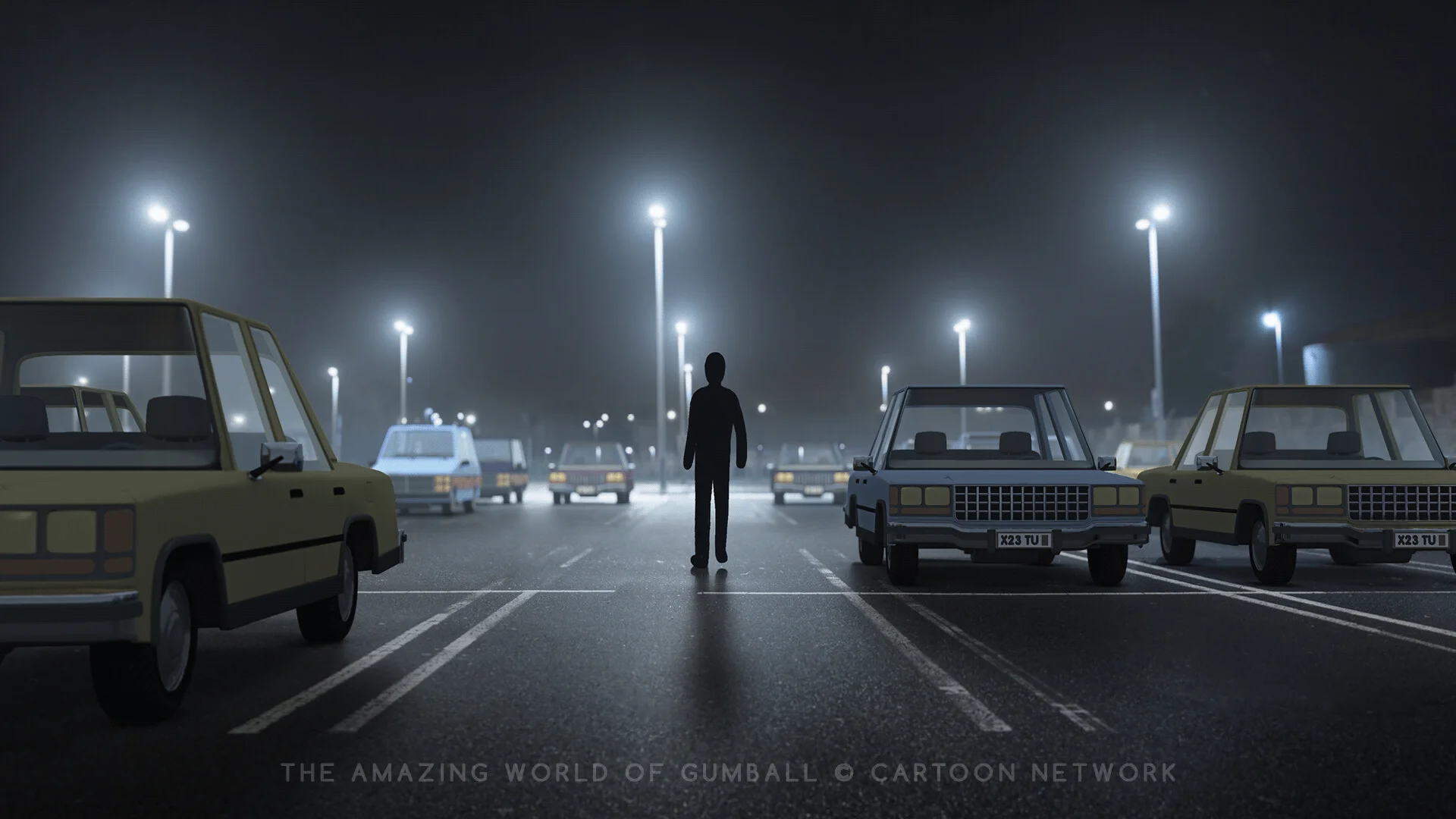 digital matte painting, background work done for The Amazing World of Gumball.