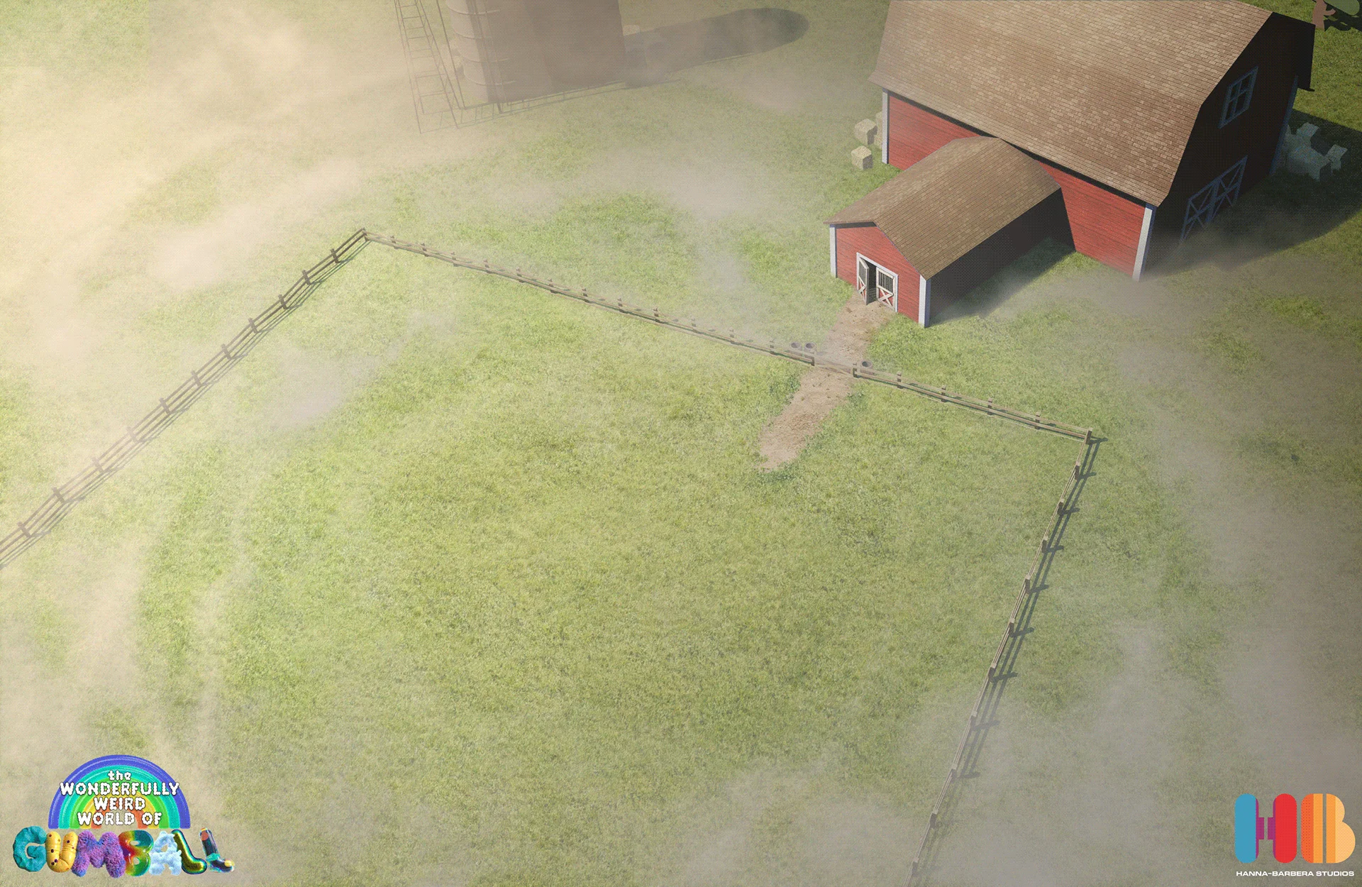 digital matte painting, background work done for The Wonderfully Weird World of Gumball.