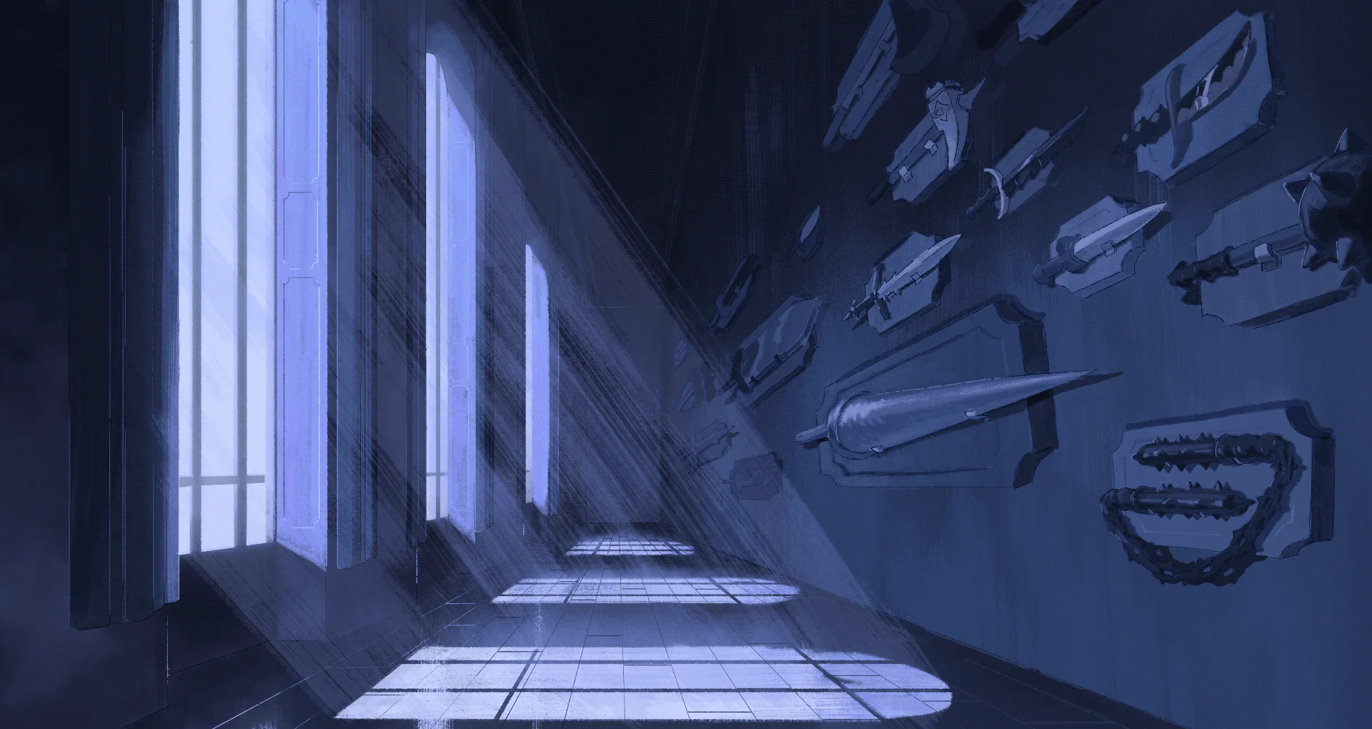 background paint for the short film 'My Husband'