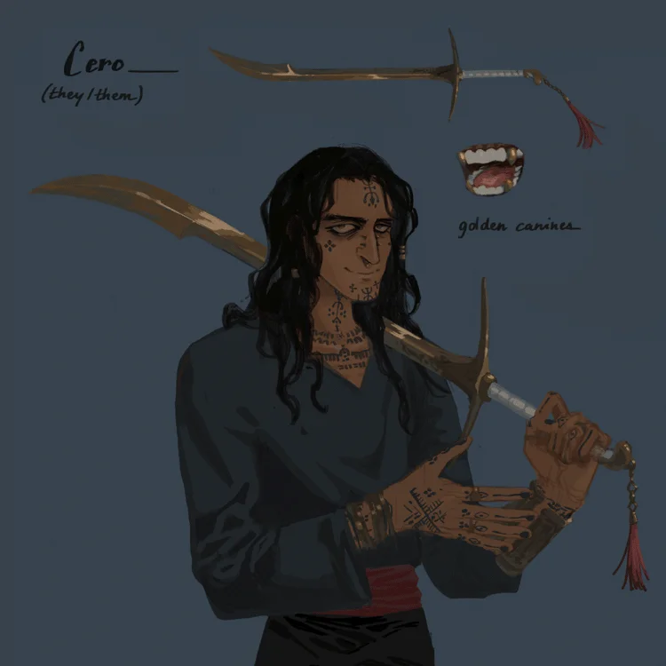 A design sheet for my Dungeons & Dragons character Cero