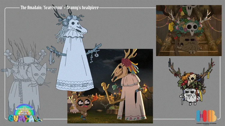 Fitzgeralds 'scarecrow' design, for the episode 'The Amadain' from The Wonderfully Weird World of Gumball. They wanted an imposing, creepy figure!