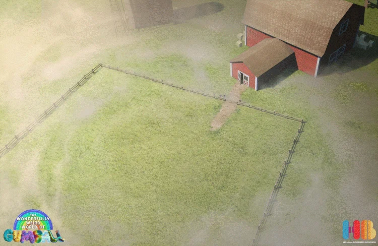 digital matte painting, background work done for The Wonderfully Weird World of Gumball.