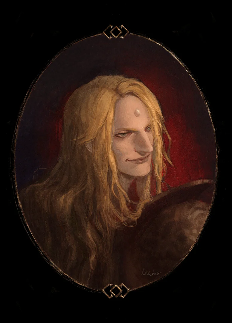 fanart of Final Fantasy XIV depicting Zenos